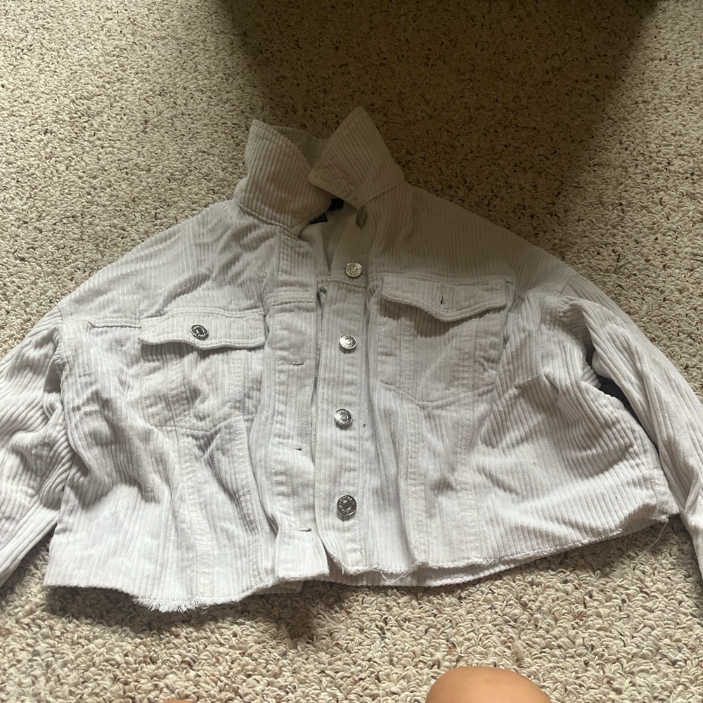 Forever 21 Light Gray Corduroy Jacket